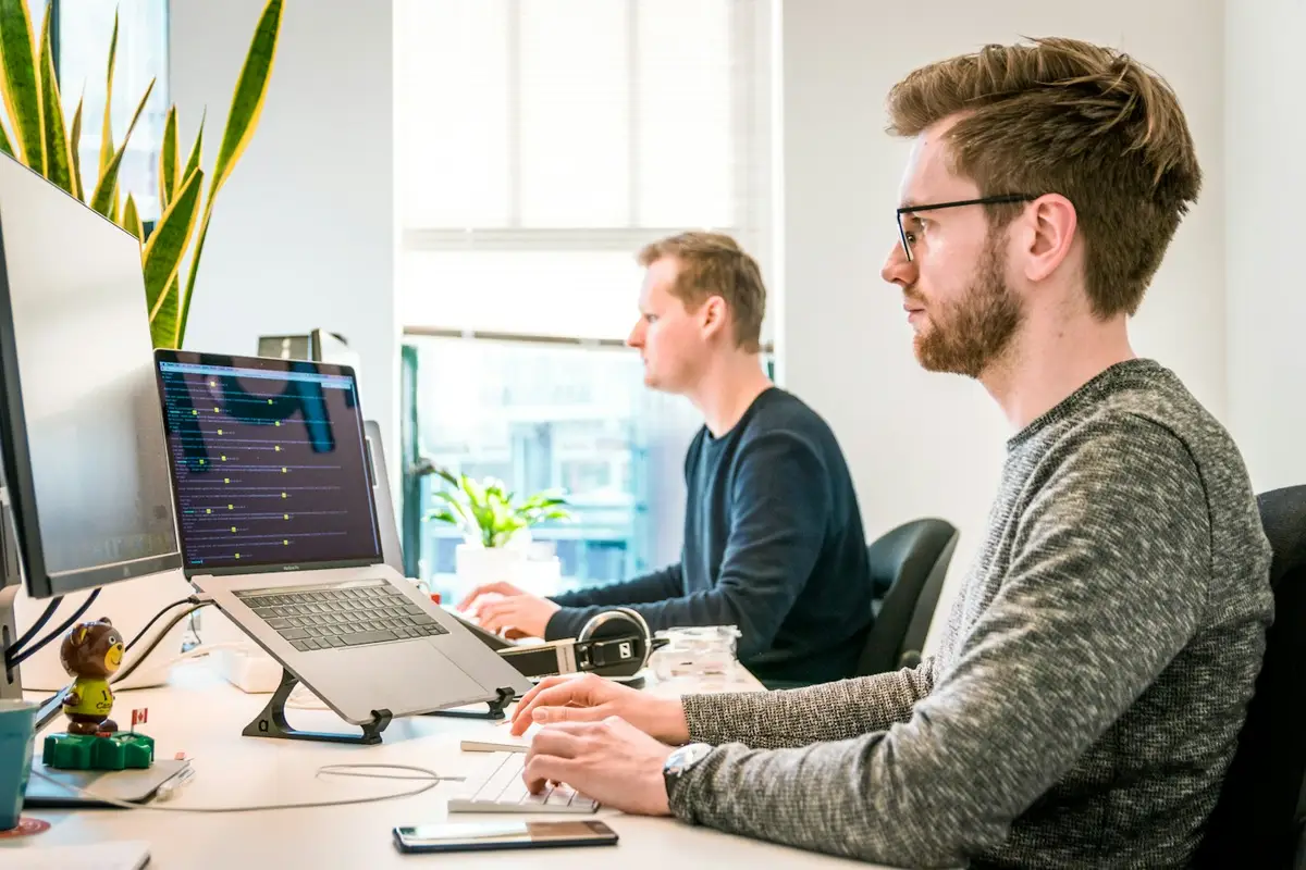 Developers working in an office