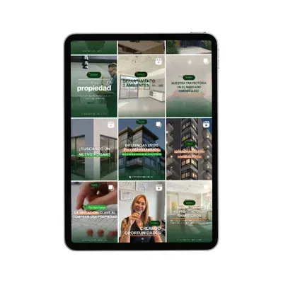 Feed Instagram di Parra Desarrolladora su un tablet