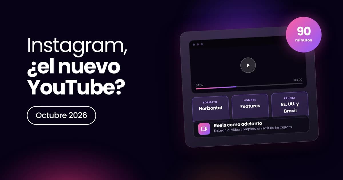 Instagram, ¿el nuevo YouTube? Ya permite videos de hasta 90 minutos