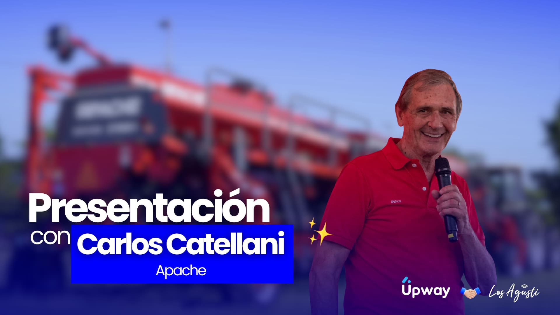 Presentación de Apache en Expoagro 2026 junto a Carlos Castellani
